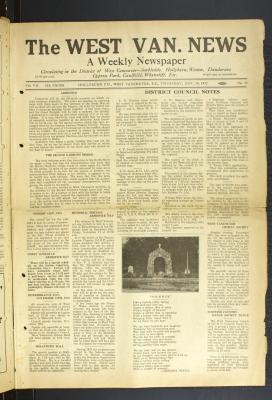 West Van. News (West Vancouver), 10 Nov 1932