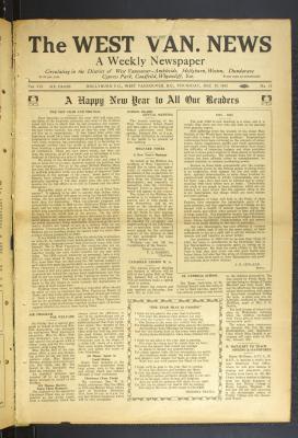 West Van. News (West Vancouver), 29 Dec 1932