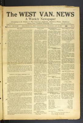 West Van. News (West Vancouver), 26 Jan 1933