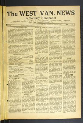 West Van. News (West Vancouver), 4 May 1933