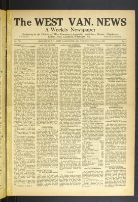 West Van. News (West Vancouver), 1 Jun 1933