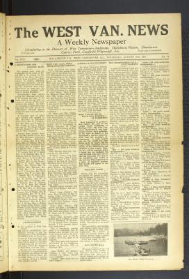 West Van. News (West Vancouver), 10 Aug 1933