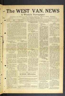 West Van. News (West Vancouver), 24 Aug 1933