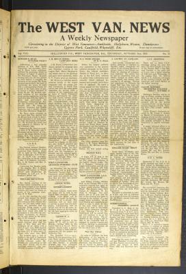 West Van. News (West Vancouver), 26 Oct 1933