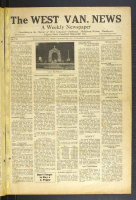 West Van. News (West Vancouver), 2 Nov 1933