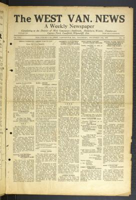 West Van. News (West Vancouver), 14 Dec 1933