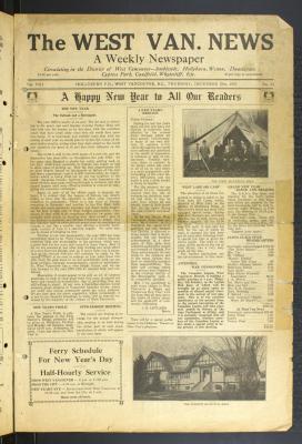 West Van. News (West Vancouver), 28 Dec 1933