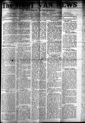 West Van. News (West Vancouver), 26 Apr 1934