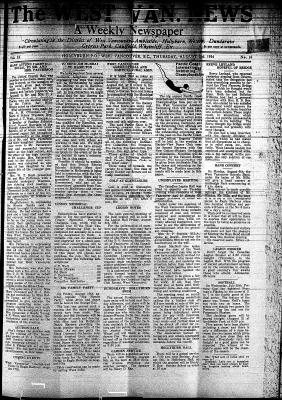 West Van. News (West Vancouver), 2 Aug 1934