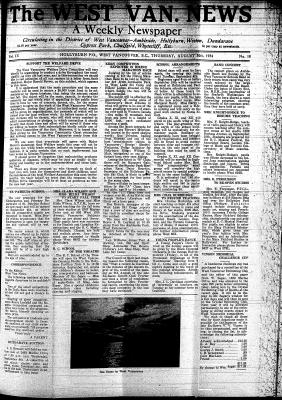 West Van. News (West Vancouver), 30 Aug 1934