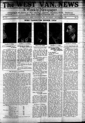 West Van. News (West Vancouver), 18 Jan 1934