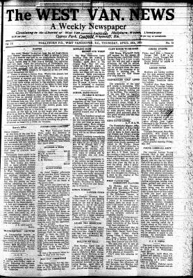 West Van. News (West Vancouver), 18 Apr 1935