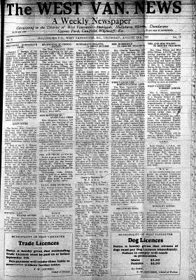 West Van. News (West Vancouver), 29 Aug 1935