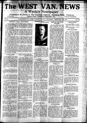 West Van. News (West Vancouver), 28 Feb 1935