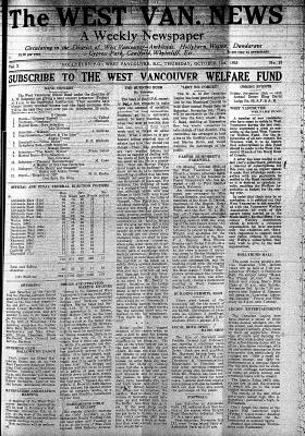 West Van. News (West Vancouver), 31 Oct 1935