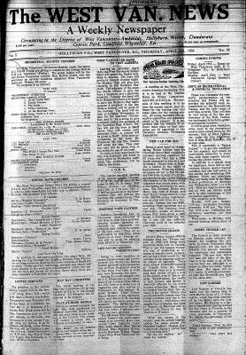 West Van. News (West Vancouver), 2 Apr 1936