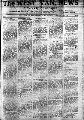 West Van. News (West Vancouver), 6 Feb 1936