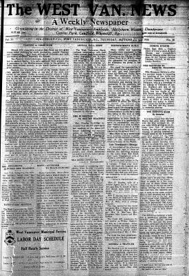 West Van. News (West Vancouver), 3 Sep 1936