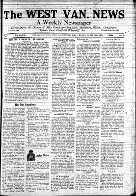 West Van. News (West Vancouver), 10 Apr 1931