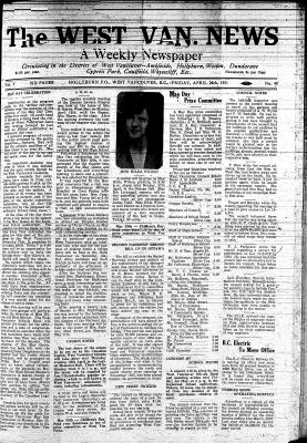 West Van. News (West Vancouver), 24 Apr 1931