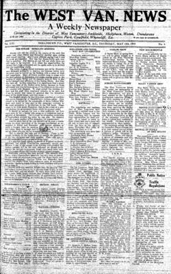 West Van. News (West Vancouver), 12 May 1938