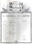 C.Turnbull Co. Ltd Roll of Honour