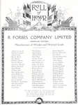 R. Forbes Company Roll of Honour cont'd