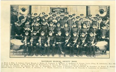 Waterloo Musical Society Band with Names