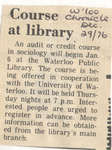 Waterloo Public Library Newsclippings