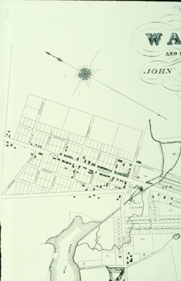 Map of Waterloo 1855 Showing Portion of Uptown Waterloo