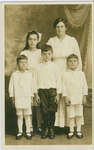 Anna M. (nee Schneider) Dietrich and four of her children, Waterloo, Ontario