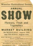 Waterloo Horticultural Society poster, 1923