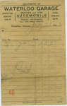 Waterloo Garage gas receipt, 1928