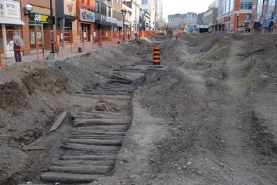 Corduroy road, Waterloo, Ontario