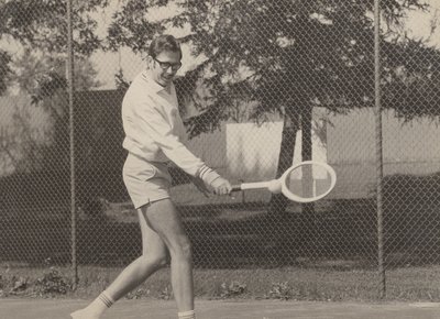 Gary Buckley Playing Tennis at the Waterloo Tennis Club