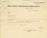Waterloo Postmaster Certificate of Appointment Letter