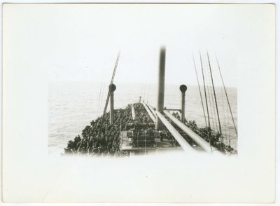 WWI Soldier's View on Ship Returning Home