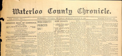 Waterloo County Chronicle