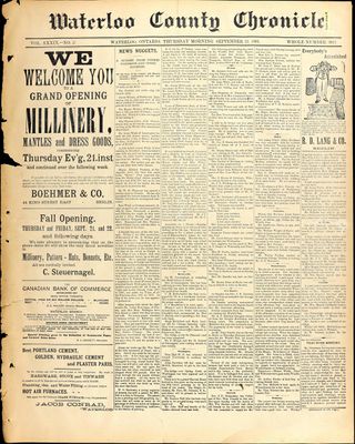 Waterloo County Chronicle, 21 Sep 1893