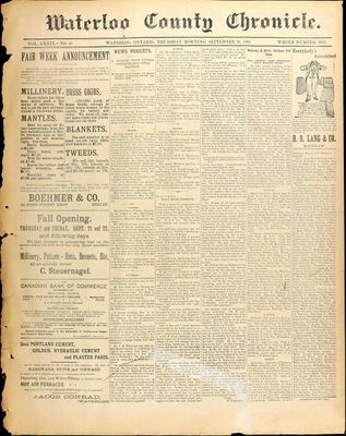 Waterloo County Chronicle, 28 Sep 1893