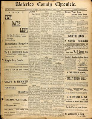 Waterloo County Chronicle (186303), 3 Feb 1898