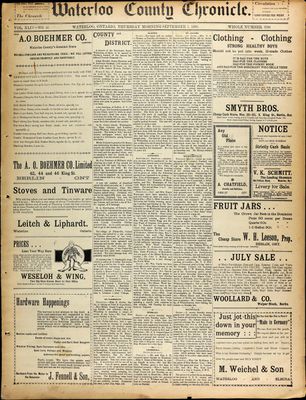 Waterloo County Chronicle (186303), 1 Sep 1898