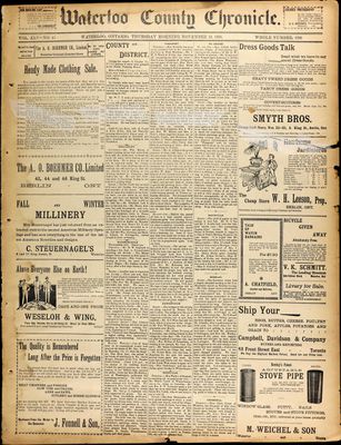 Waterloo County Chronicle (186303), 10 Nov 1898