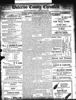 Waterloo County Chronicle (186303), 13 Apr 1899