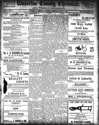 Waterloo County Chronicle (186303), 20 Apr 1899