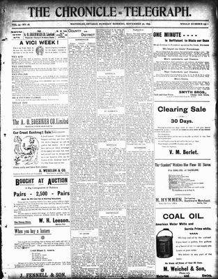 Waterloo County Chronicle (186303), 30 Nov 1899