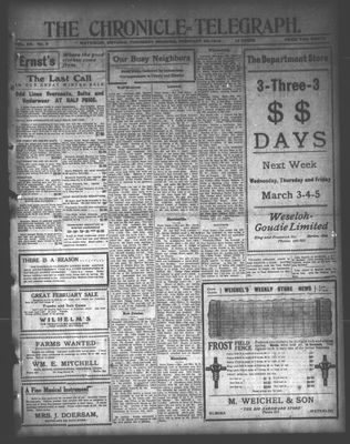 The Chronicle Telegraph (190101), 25 Feb 1915