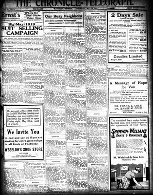 The Chronicle Telegraph (190101), 22 May 1919