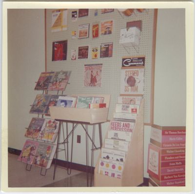 George Kadwell Record Store Interior Display