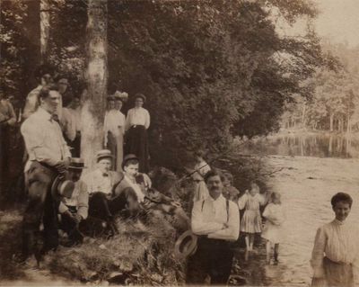 Fishing in Idylwild Park, Preston